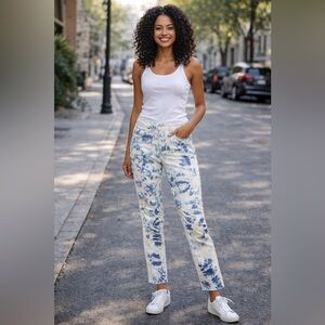 Levi's 721 High Rise Skinny Ankle Tie-Dye Jeans